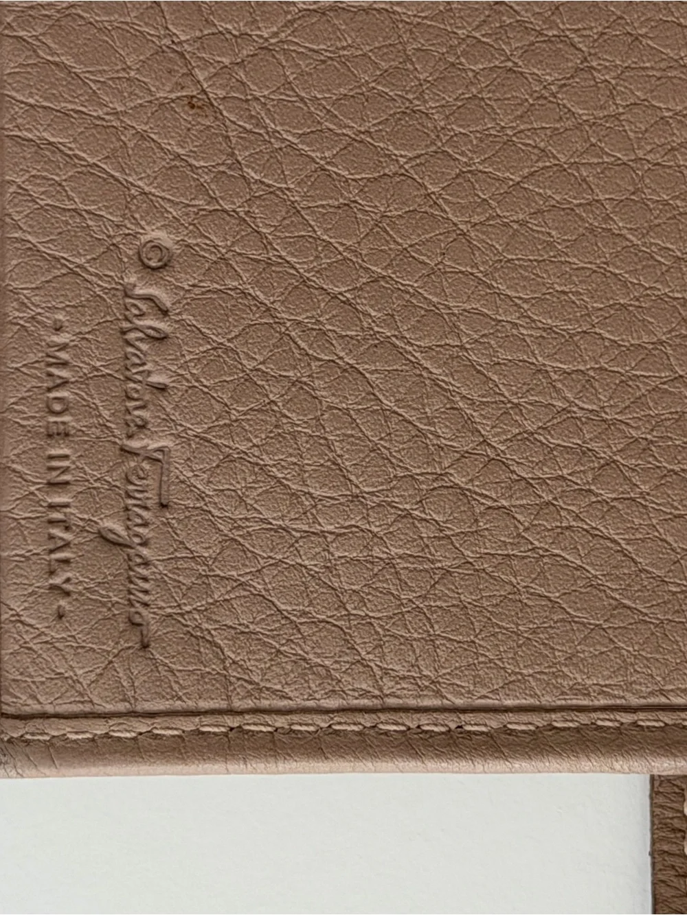 Authentic Salvatore Ferragamo Gancini Continental Leather Wallet